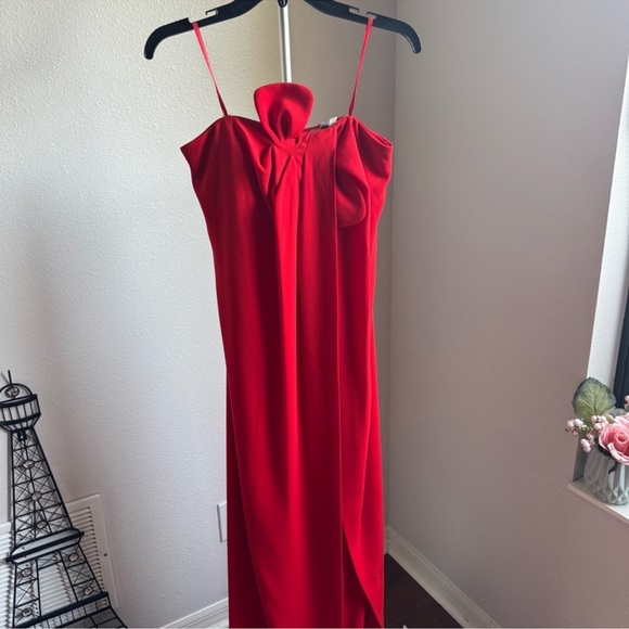NWT Antonio Melani Elizabeth Damrich Radziwill Full Length Strapless Crepe Dress - Picture 7 of 12